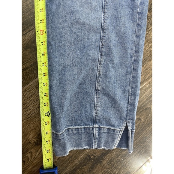 Dear John Jeans 30 Holly Straight Leg Medium Wash High Rise Utility Hem - Picture 12 of 13